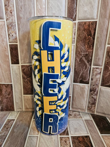 Cheer blue and gold